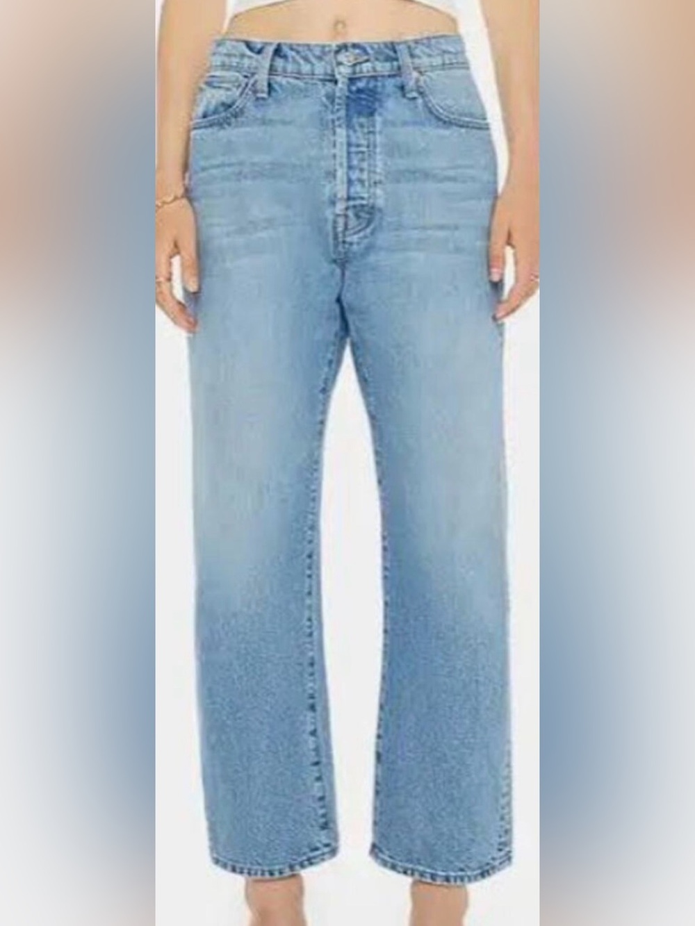 Mother Jeans The Ditcher Crop 100% Cotton Leap at the Chance 24 Run large